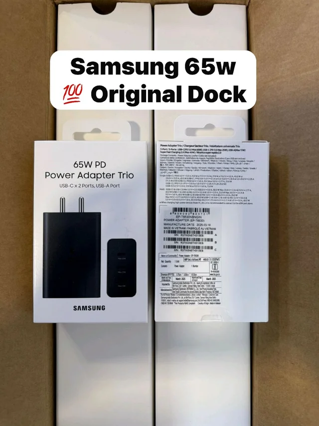 Samsung 65w Adapter Original With Service Center Warranty