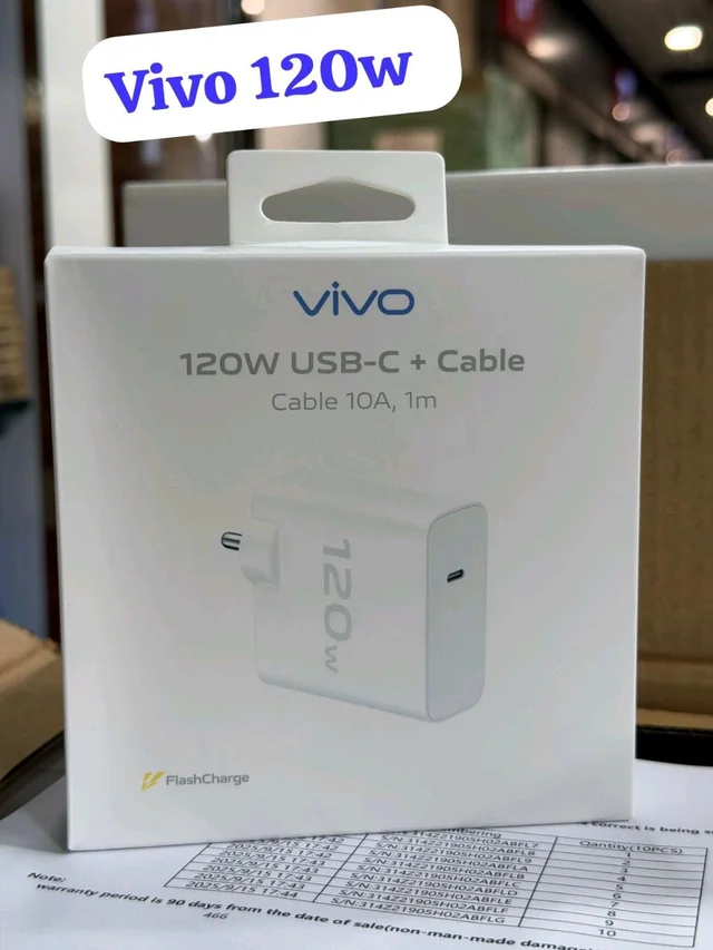Vivo 120w Usb To C Charger With 10a Cable Original