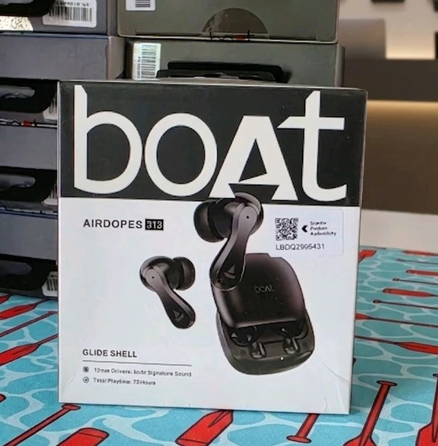 Boat Airdopes 313 Glide Shell Original With Service Center Warranty