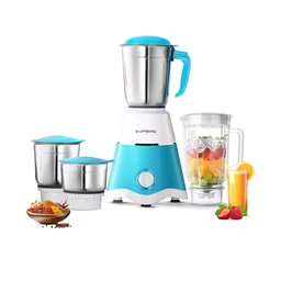 Brand: Longway
Product: Powerful Motor for Grinding, Mixing, Juicing Up to 750 W Juicer Mixer Grinder (Super Dlx | 4 Jars | White, Blue)