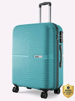 Safari Medium Check-in Suitcase (66 cm) 8 Wheels - Eclipse Neo 66 - Teal, Silver