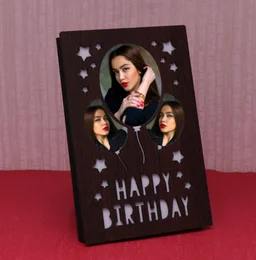 Happy Birthday Personalized LED Photo Frame - 8x6