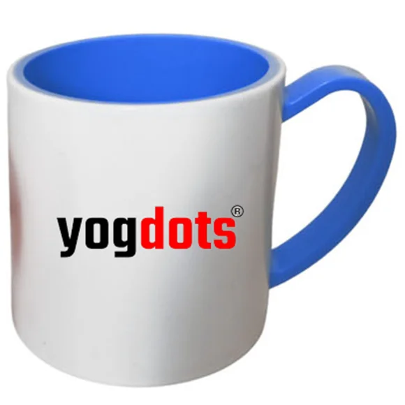 Unbreakable Polymer Mugs with Print - 330 ML, Inner Color