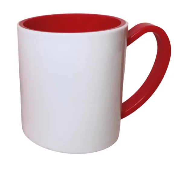 Unbreakable Polymer Mugs with Print - 330 ML, Inner Color