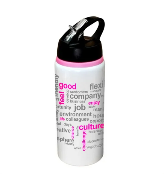 YOGDOTS Pink-line Metal Sipper - 600 ML, ST-01