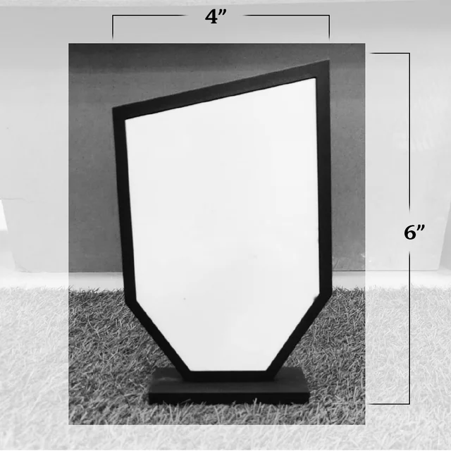 Wooden Trophy Photo Frame with Print - 8x5