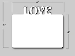 Love Photo Print wooden photo frame - 8x6
