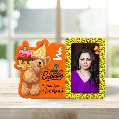 Table Top Photo Insert Photo Frame 6x9 inch - Orange
