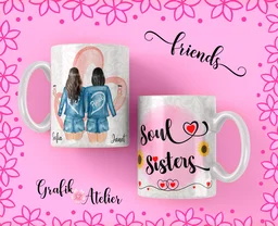 Friendship Gift Coffee Mug - 330 ML, White