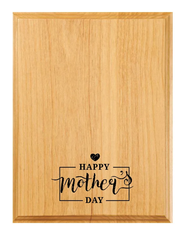 Laser engraved wooden Personalized Gift for Mother's day - 4x6 inch, Massage