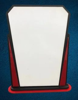 Personalized Wooden Trophy Photo frame for Mother's day gift - 9x6 inch, Red-brown