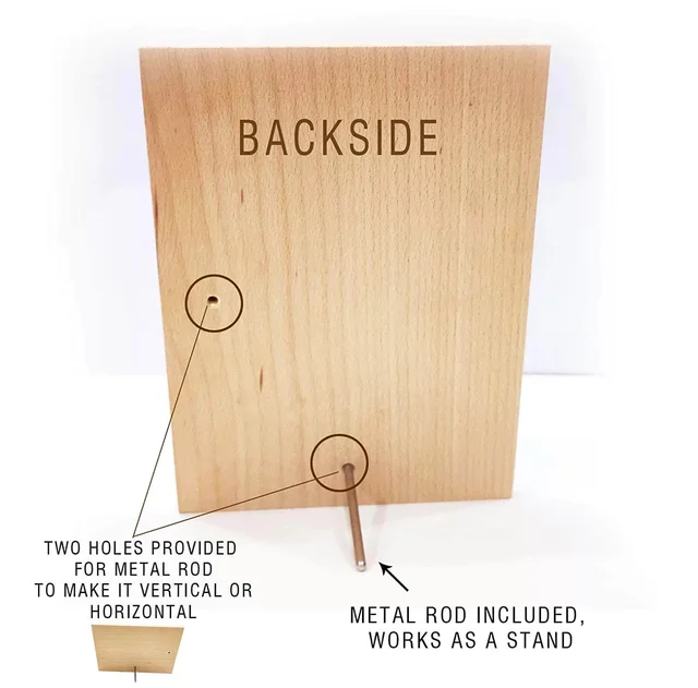 Personalized Laser engraved spotify song photo frame - 4x6 inch