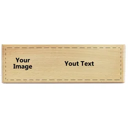 Personalized Laser Engraved Wooden Name Plate - 12x4 inch