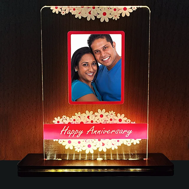 Personalized LED photo frame, Night lamp for anniversary gift