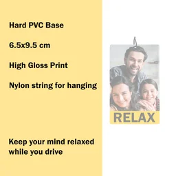 Personalize Car Hnaging for a relxed mind - 3.5x2.25 inch