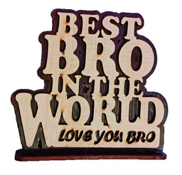 Personalized Rakhi Gift Combo, Rakhi with Table top frame, Photo Rakhi - Bro Megnet Rakhi