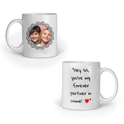 Personalized Rakhi Gift Mug Combo, Rakshabandhan Gift Combo - For Sister