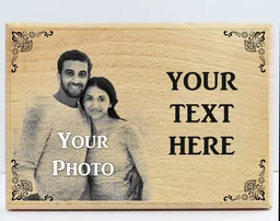 Personalized laser engraved Wooden Photo frame for Sister, Rakhi Gift for sister - 8x10 inch