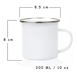 Stainless Steel Enamel Mug for Kids, Rakhi Gift, Rakshabandhan gift - 300 ML, Best Sis