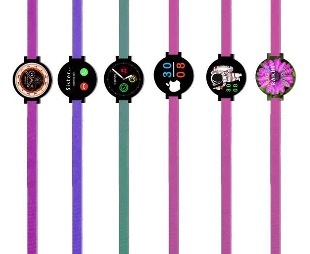 Smartwatch design Rakhi for kids - set of 6 - RIBBON