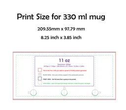 Achchha Gift Black Ceramic Coffee Mug 330 ML with print - 330 ML