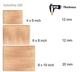 Achchha Gift Wooden Best husband, best wife certificate / award for gift, valantine's day or anniversary gift for wife and husband - 8x6 inch, Wife