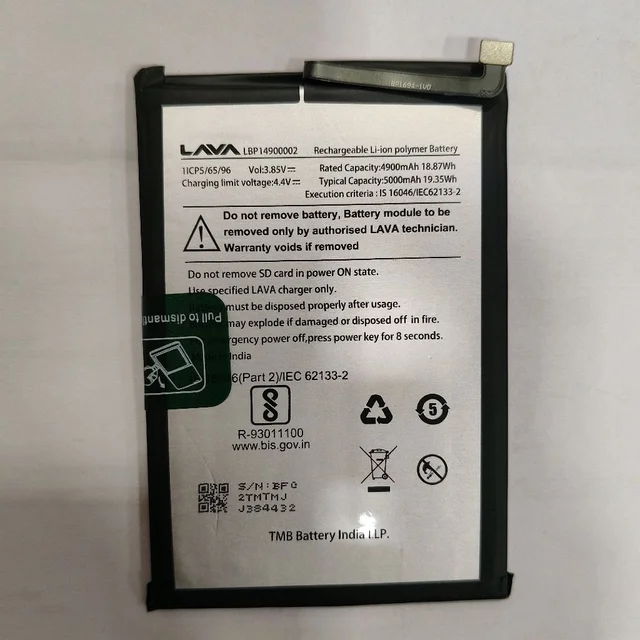 LAVA YUVA STAR/SMART BATTERY ORIGINAL 