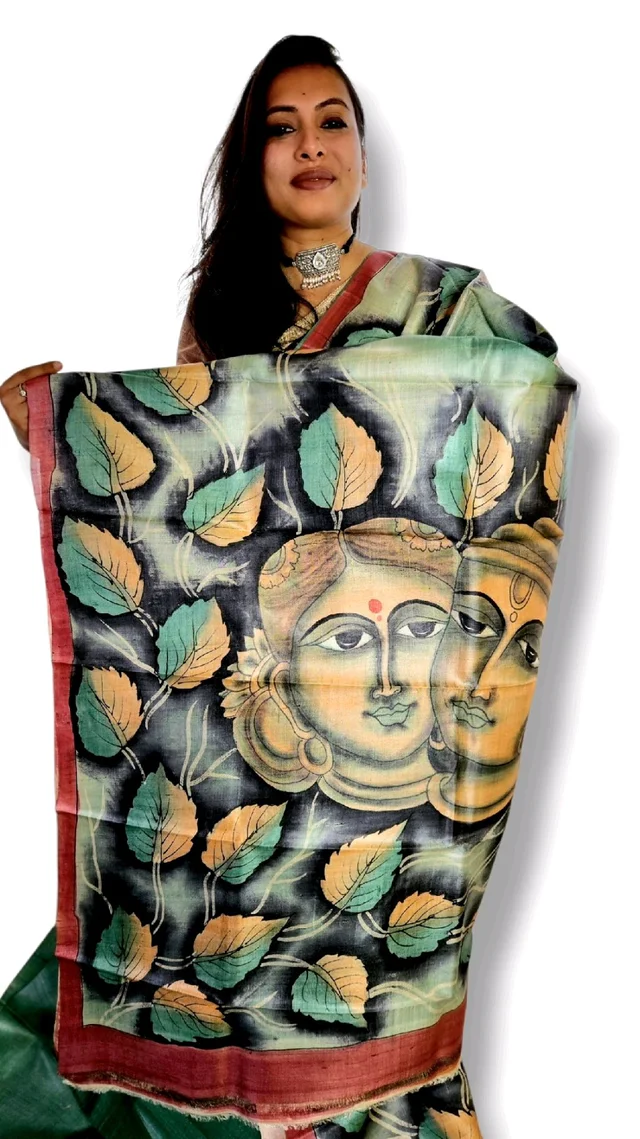 APARAJITA Tussar Hand Paint Saree