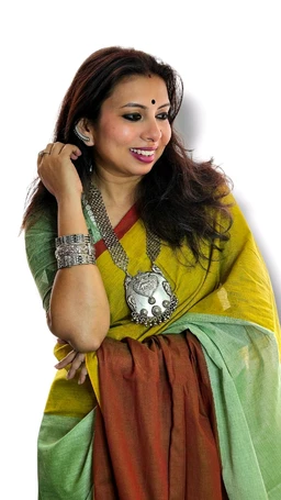 APARAJITA Pure Cotton Dhonekhali Saree