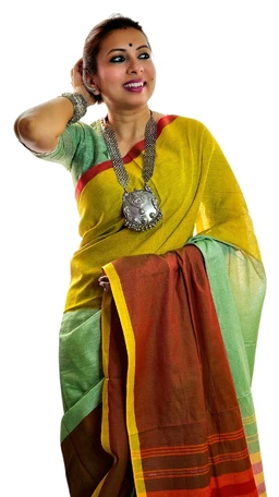 APARAJITA Pure Cotton Dhonekhali Saree