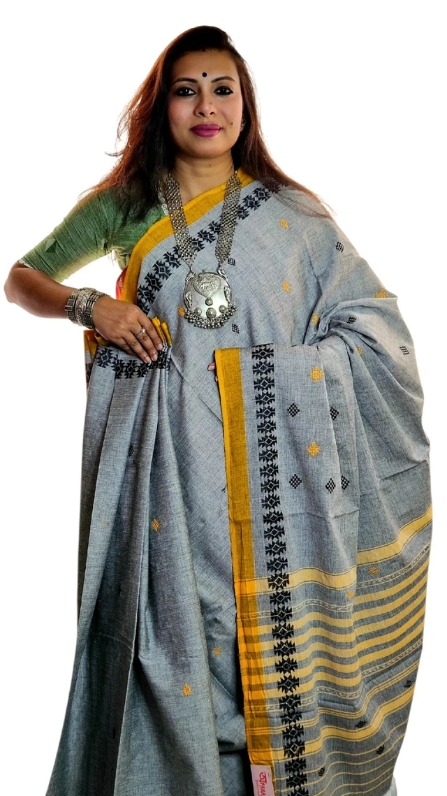 APARAJITA Pure Cotton Dhonekhali Saree