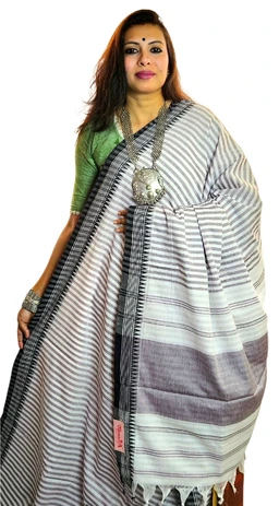 APARAJITA Pure Cotton Dhonekhali Saree