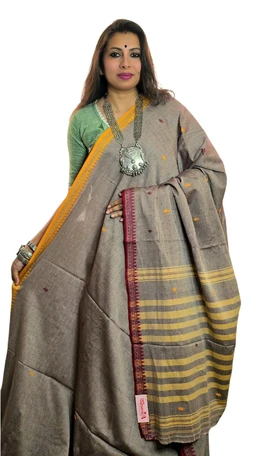 APARAJITA Pure Cotton Dhonekhali Saree