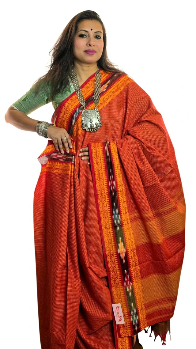 APARAJITA Pure Cotton Dhonekhali Saree