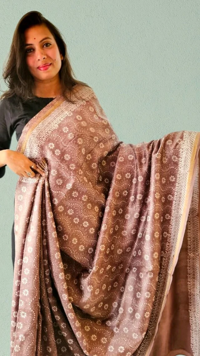 APARAJITA Chanderi Print Saree