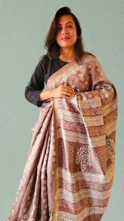 APARAJITA Chanderi Print Saree