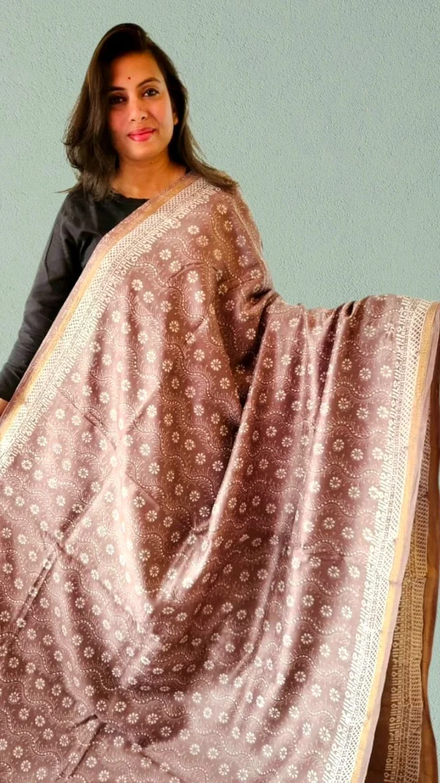 APARAJITA Chanderi Print Saree
