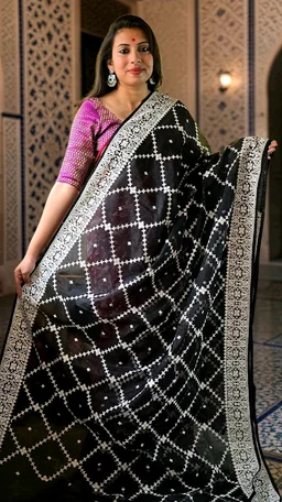 APARAJITA Organza Party Wear Saree