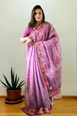 APARAJITA Organza Party Wear Saree