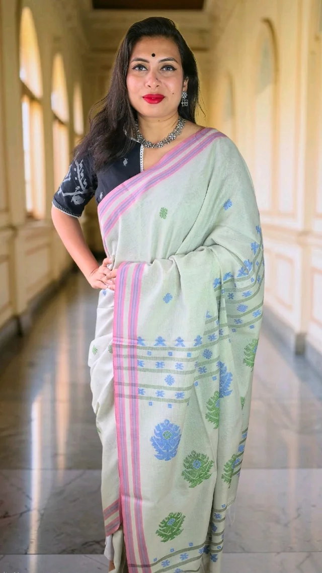 APARAJITA Khadi Cotton Handloom Saree