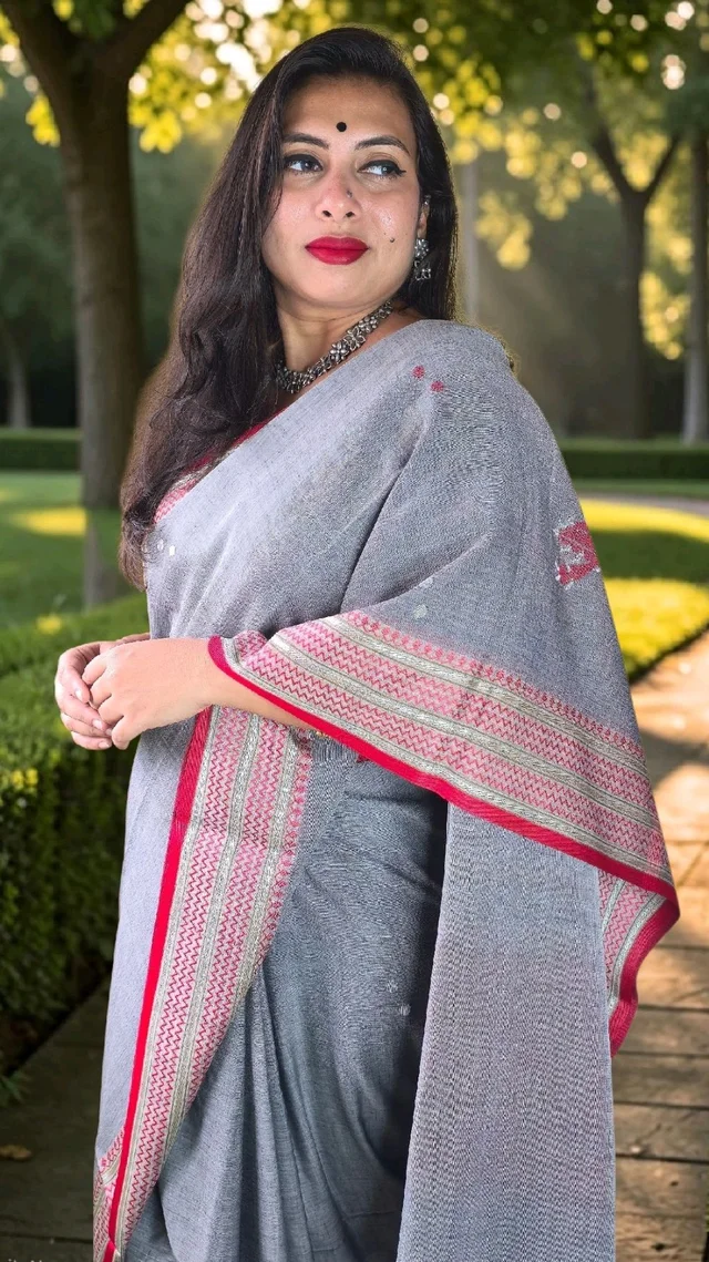 APARAJITA Khadi Cotton Handloom Saree