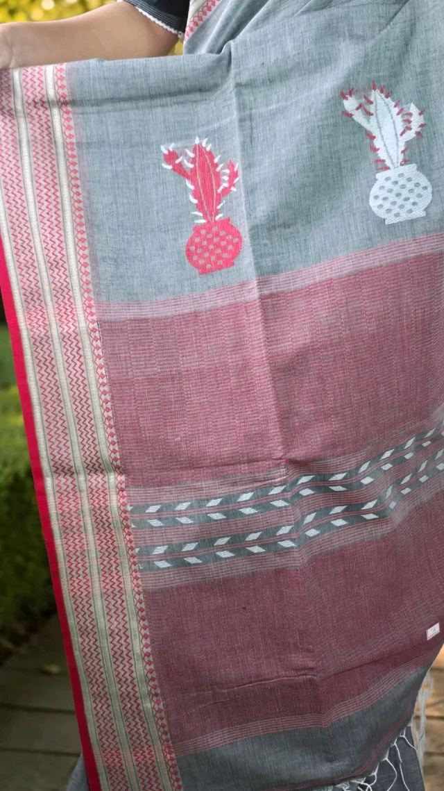 APARAJITA Khadi Cotton Handloom Saree