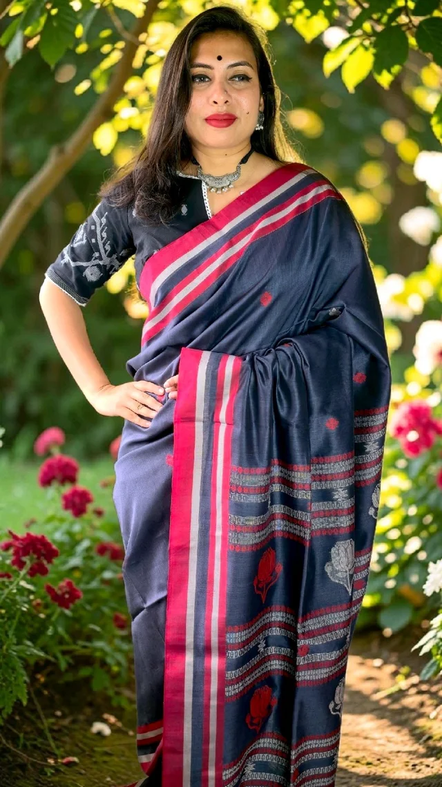 APARAJITA Khadi Cotton Handloom Saree