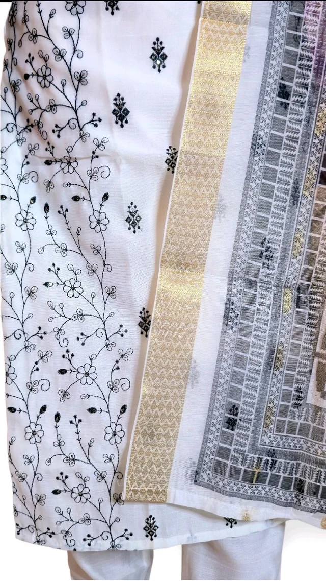 APARAJITA Festive 3Pc Kurti Set - L