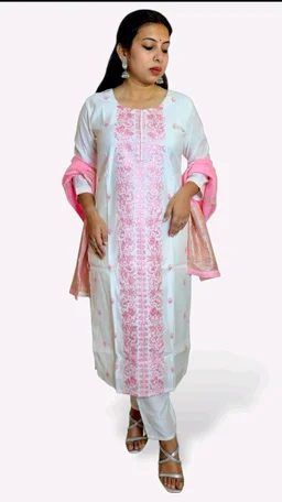 APARAJITA Festive 3Pc Kurti Set - M