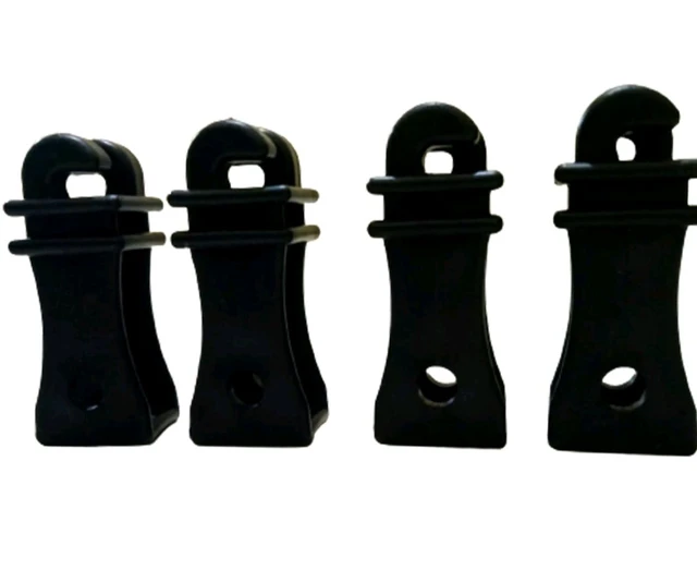 Solar Fencing jhatka Insulator for Electric Fence High UV Resistance (Extra Long-Lasting) Long Black 2.5 inch Insulators for Electric Fence/Farm/Garden (100 pcs)