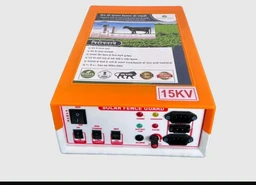 Shrangi 15KV 40Acre Solar Fencing AC DC Zatka/Jhatka Machine Set(15kv Machine,40 watt Panel, 12ah Battery,150 White insulators 25 Corner)
