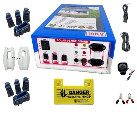 Zatka Machine 10kv Plastic Body with 200 pcs Insulator 25 pcs Corner with Siren Cable and Accessories
