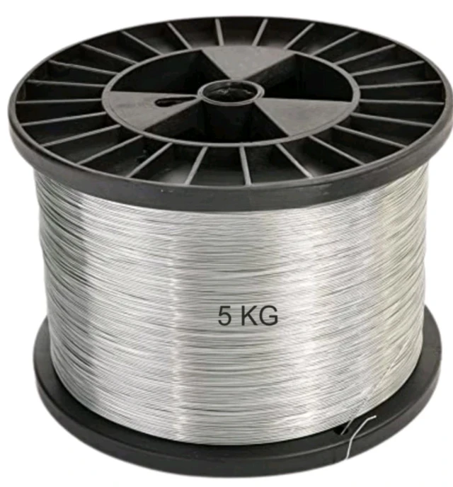 Fencing Wire for Boundary, Clutch Wire for Fencing Mild Steel Wire for Boundary, Use Agriculture, Garden, Farmhouse, Industrial and Factory (Wire (5Kg)(500 Meter))
