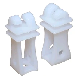 Shrangi Heavy Plastic Insulator Used for Solar Zatka Machine Fencing with Clutch Wire Also Used for Fencing in Farm| Industrial Park| Garden| Home| White Heavy Plastic Insulator Pack of 100